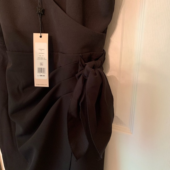 BCBG Wrap Dress with V Neck in Black — New with tags! ✨✨ - Picture 5 of 7